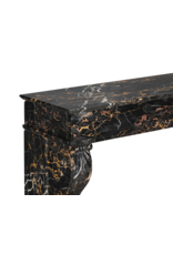 Maison Leon Van den Bogaert Exceptional 19th Century Portor Marble Fireplace Mantel with Sculpted Lion Paws — Luxurious French Original for Modern, Contemporary, or Classical Interiors
