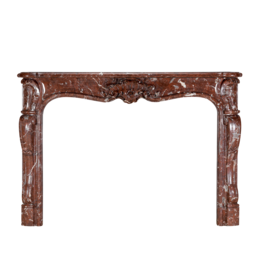 Maison Leon Van den Bogaert Cheminée Rococo-Régence en Marbre Royal Brown Belge - XVIIIe Siècle