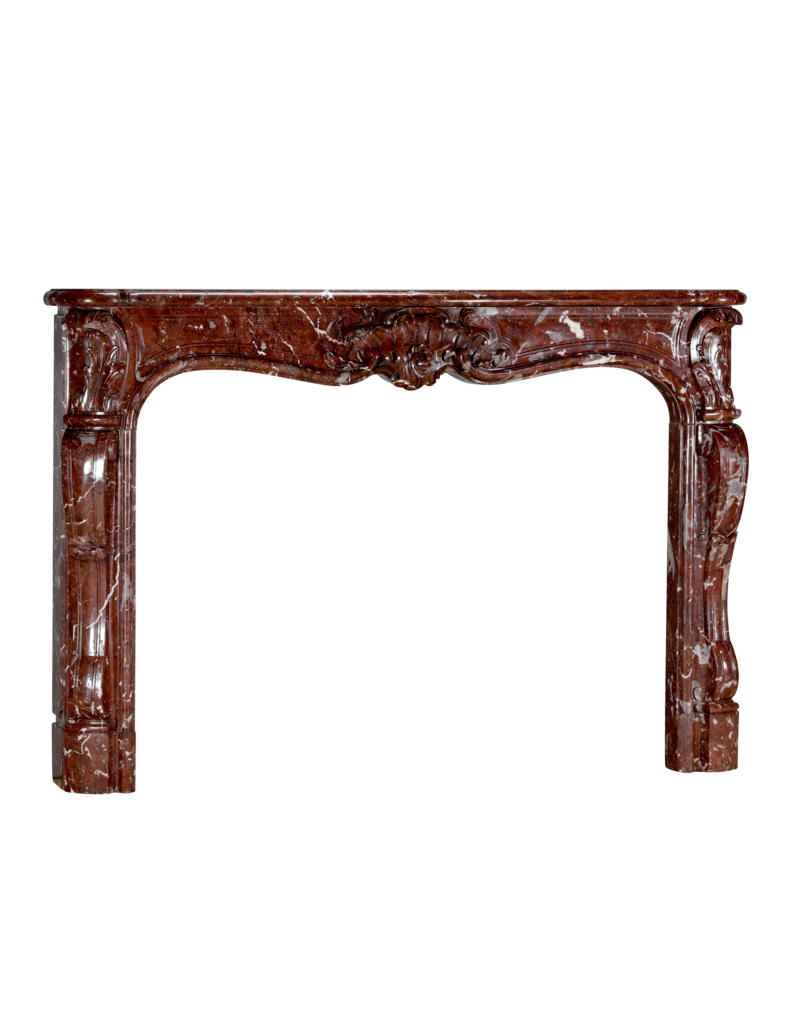 Maison Leon Van den Bogaert Cheminée Authentique Rococo-Régence Du XVIIIe Siècle En Marbre Royal Brown Belge – Chef-D’œuvre Palladien De L’Era Du Plaisir Et De L’Affichage Aristocratique