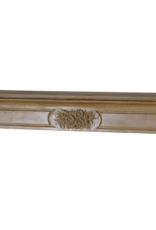 Maison Leon Van den Bogaert Authentic 19th Century French Romantic Fireplace in Burgundy Hard Stone | Hand-Carved Limestone Mantel with Floral Ornamentation