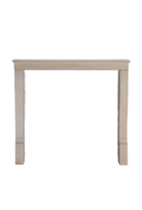 Maison Leon Van den Bogaert 19th Century French Louis Philippe Fireplace in Timeless Beige Limestone