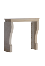 Maison Leon Van den Bogaert Chimenea Francesa Louis Philippe Del Siglo XIX En Piedra Caliza Beige Atemporal
