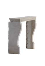 Maison Leon Van den Bogaert Chimenea Francesa Louis Philippe Del Siglo XIX En Piedra Caliza Beige Atemporal