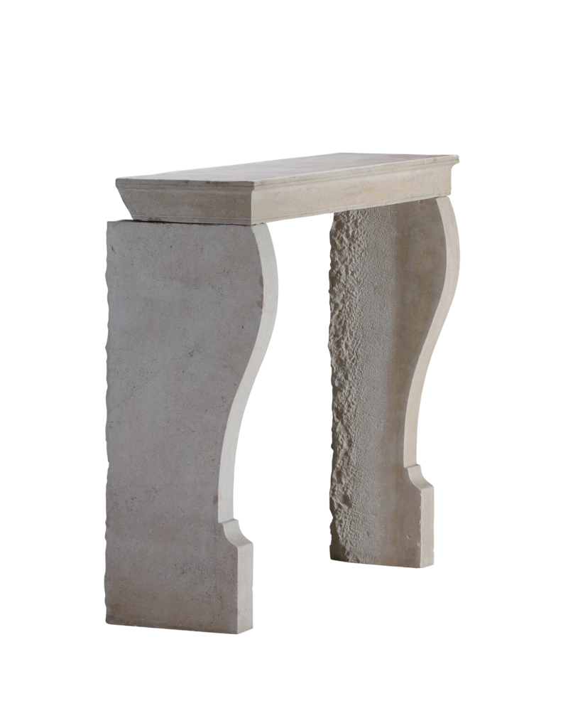Maison Leon Van den Bogaert Chimenea Francesa Louis Philippe Del Siglo XIX En Piedra Caliza Beige Atemporal