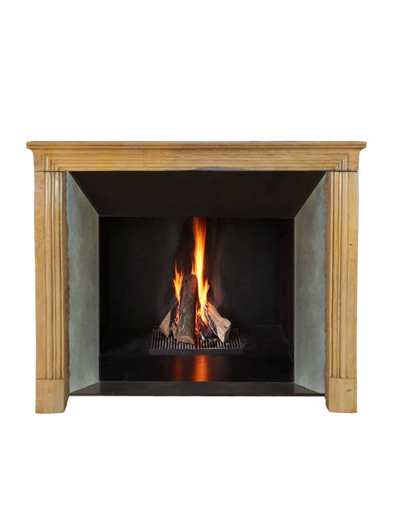 Maison Leon Van den Bogaert Original Louis XIV Style French Fireplace Mantel in Bicolor Corton Hardstone – Timeless Design Combining French Elegance with Modern Architectural Harmony