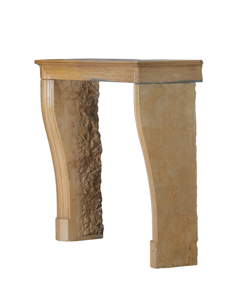 Maison Leon Van den Bogaert Original Louis XIV Style French Fireplace Mantel in Bicolor Corton Hardstone – Timeless Design Combining French Elegance with Modern Architectural Harmony