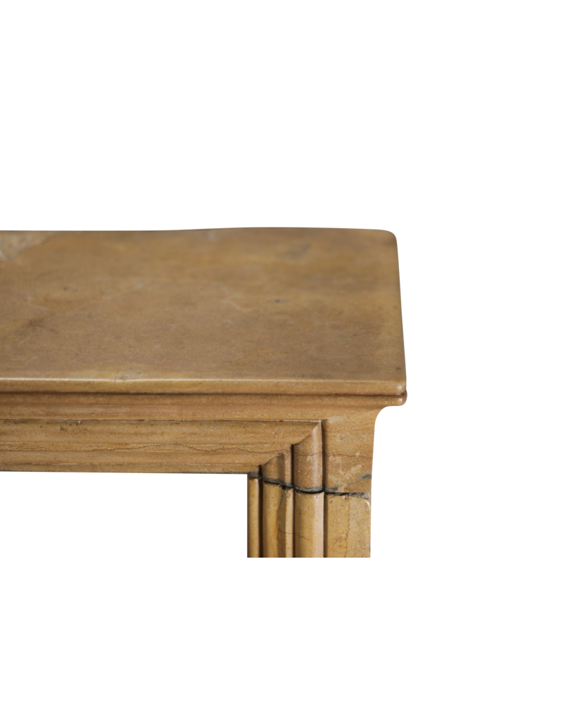 Maison Leon Van den Bogaert Original Louis XIV Style French Fireplace Mantel in Bicolor Corton Hardstone – Timeless Design Combining French Elegance with Modern Architectural Harmony