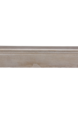 Maison Leon Van den Bogaert Authentic French Fireplace Surround in Beige Limestone – Timeless Minimal Design for Modern, Contemporary, and Southern Homes