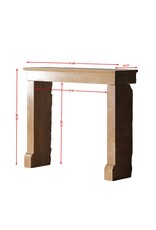 Maison Leon Van den Bogaert Stone Fireplace Mantel From Burgundy – Warm Timeless Design for Modern and Family Interiors