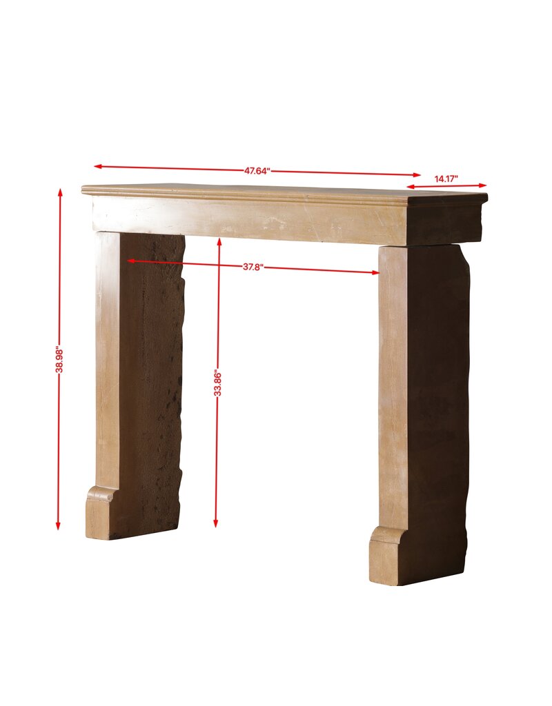 Maison Leon Van den Bogaert Stone Fireplace Mantel From Burgundy – Warm Timeless Design for Modern and Family Interiors