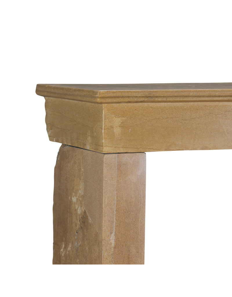 Maison Leon Van den Bogaert Stone Fireplace Mantel From Burgundy – Warm Timeless Design for Modern and Family Interiors