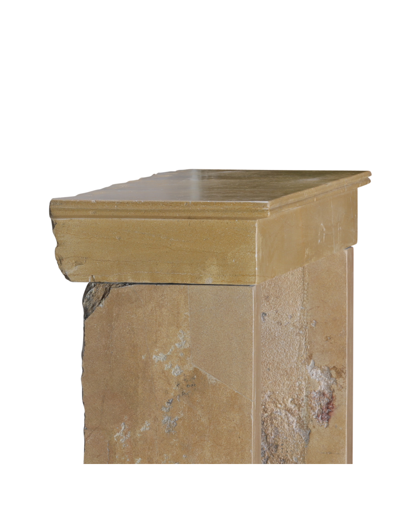 Maison Leon Van den Bogaert Stone Fireplace Mantel From Burgundy – Warm Timeless Design for Modern and Family Interiors