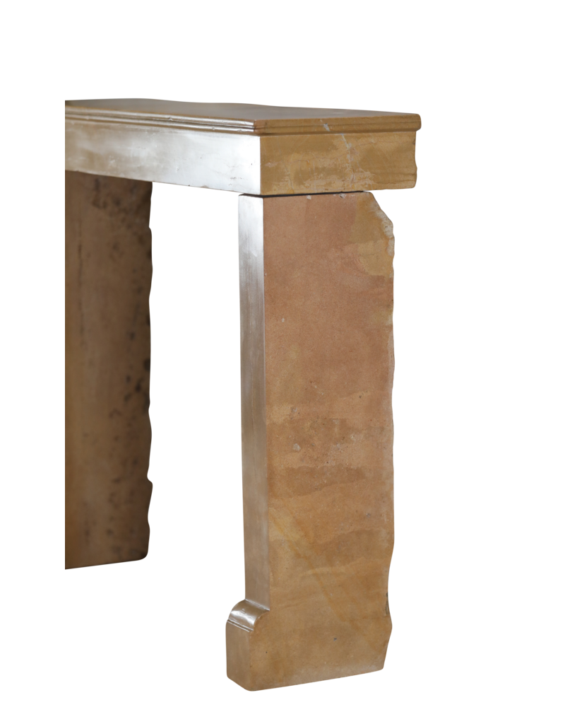 Maison Leon Van den Bogaert Stone Fireplace Mantel From Burgundy – Warm Timeless Design for Modern and Family Interiors