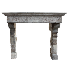 Grand 16Th Century French Country Style Antique Fireplace Surround