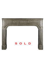 Strong French Antique Stone Fireplace Mantle
