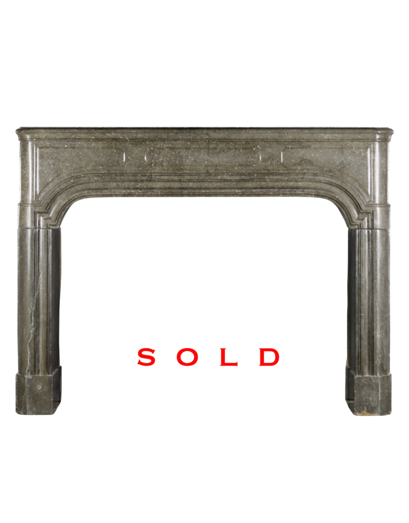 Strong French Antique Stone Fireplace Mantle