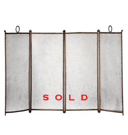 Pantalla De Chimenea Francesa Original.