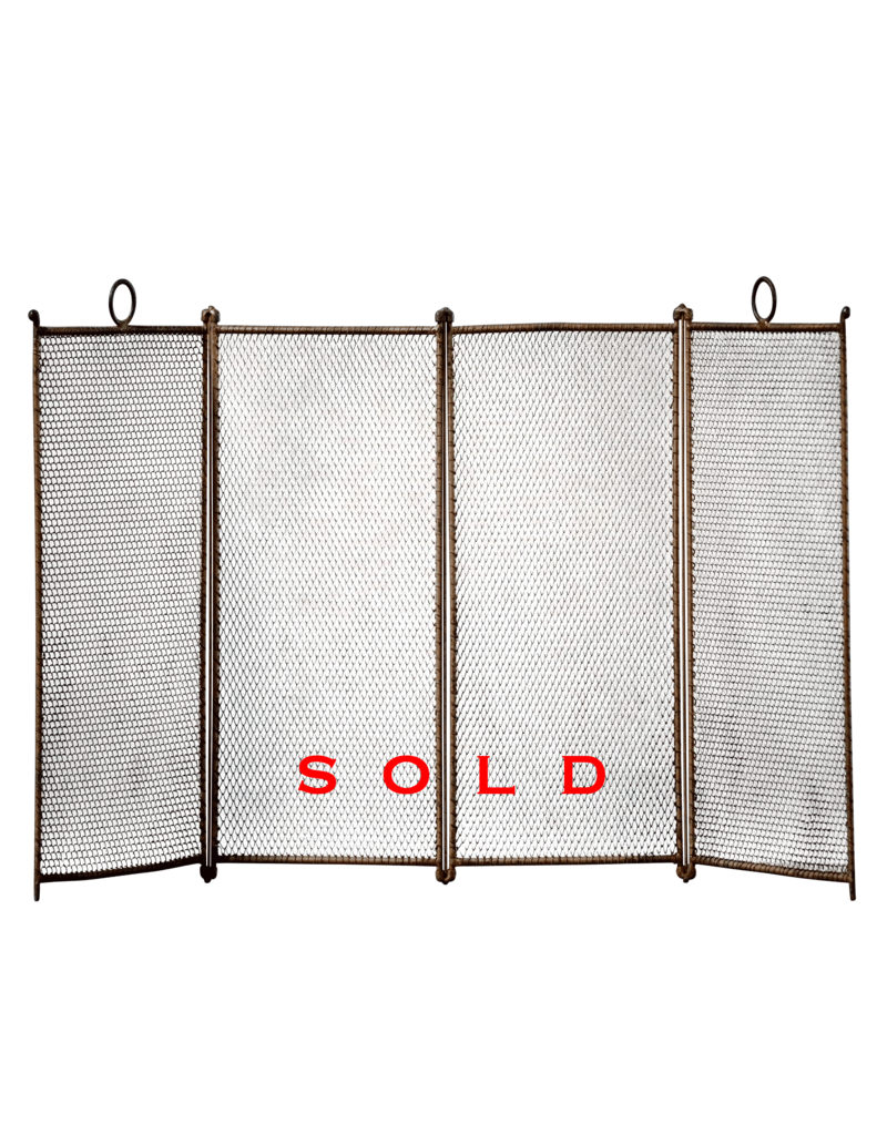 Pantalla De Chimenea Francesa Original.