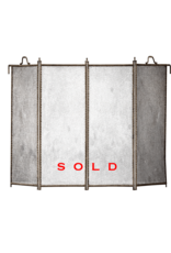 Original European Fireplace Screen With Patina