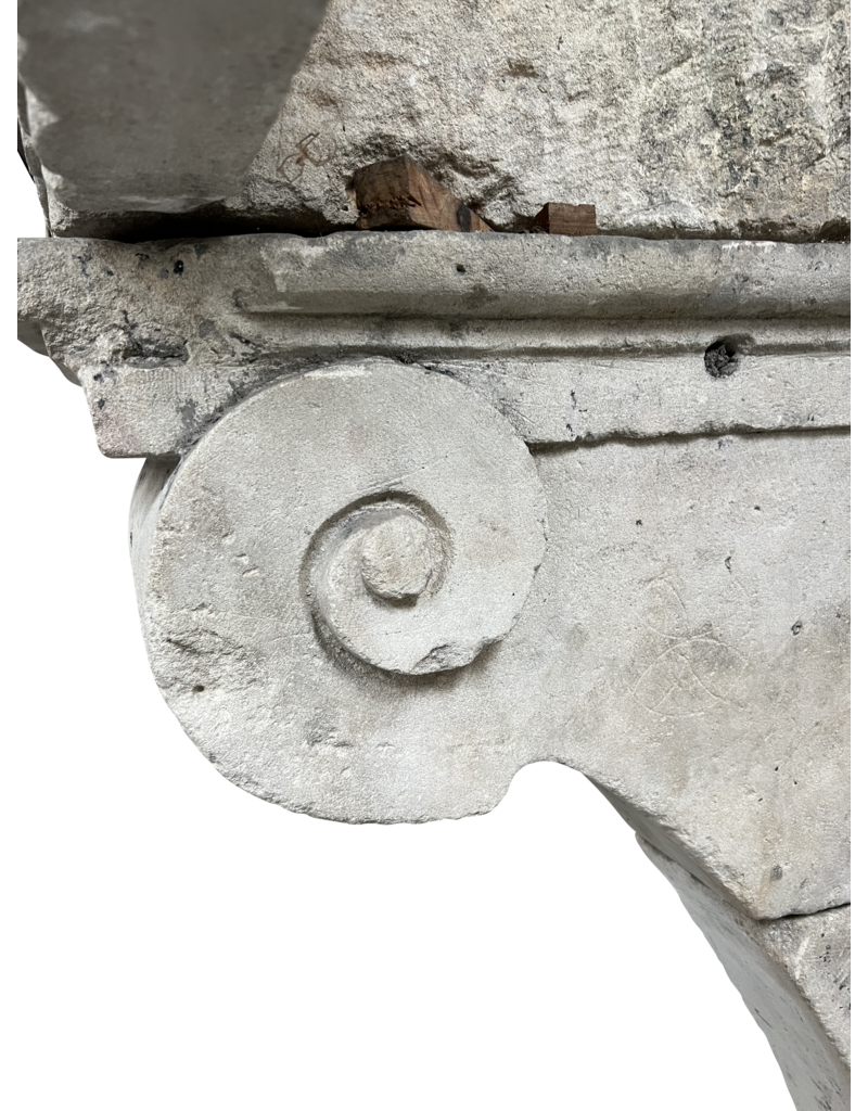 French Rustic Renaiscance Fireplace Surround