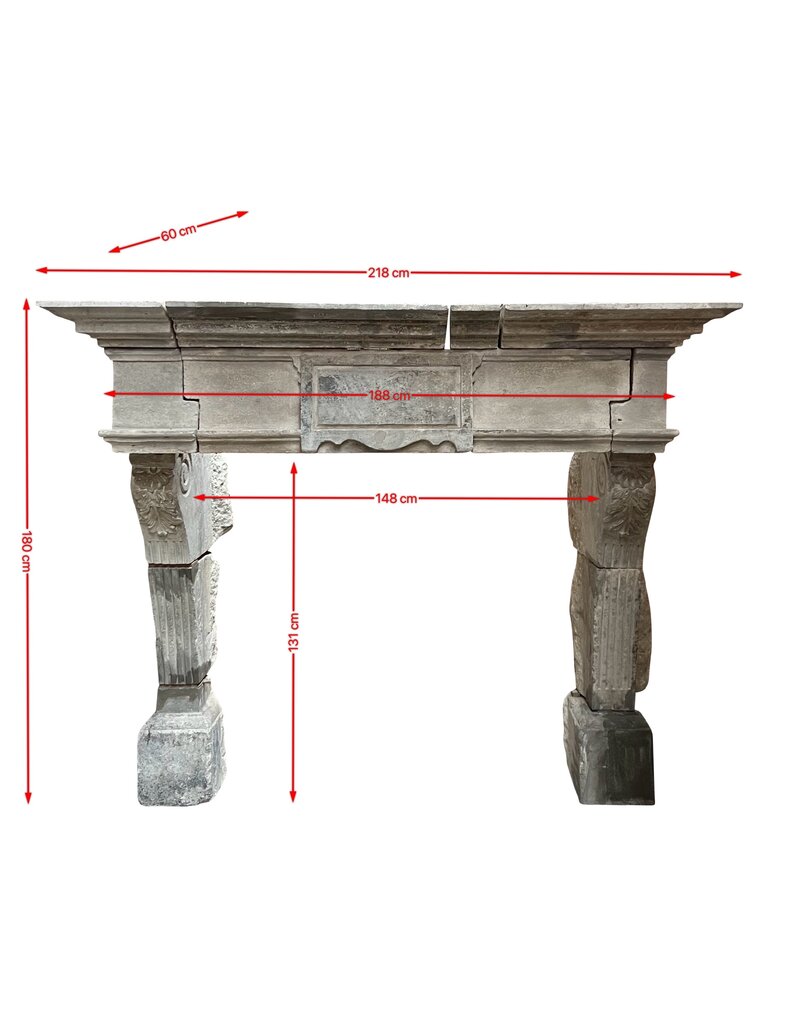 Maison Leon Van den Bogaert Monumentale Cheminée Renaissance En Calcaire — Élégance Intemporelle - Intérieurs Modernes-Classiques