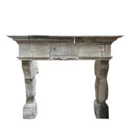 Maison Leon Van den Bogaert Authentic French Renaissance Limestone Castle Fireplace