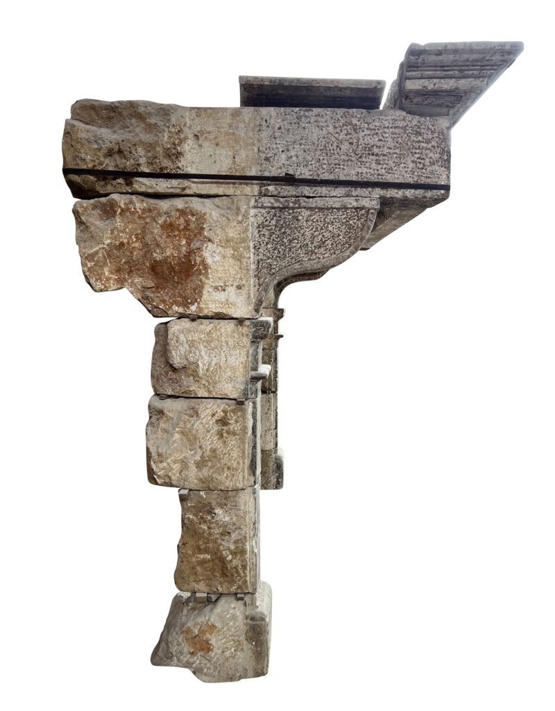 Gran Siglo 16 Francés País Estilo Antiguo Chimenea