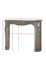 Maison Leon Van den Bogaert Authentischer französischer Pompadour-Kamin aus mastikgrünem Marmor aus dem 19. Jahrhundert — Eleganter Marmorkamin für klassische und moderne Innenräume