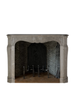 Maison Leon Van den Bogaert Cheminée De Style Pompadour - Marbre Vert Mastic - Élégance du XIXe siècle - Intérieurs Modernes ou Classiques