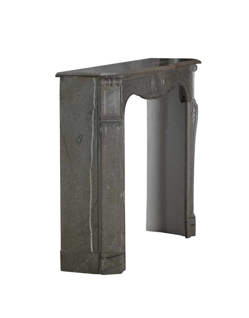 Maison Leon Van den Bogaert Cheminée De Style Pompadour - Marbre Vert Mastic - Élégance du XIXe siècle - Intérieurs Modernes ou Classiques