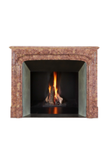 Chimenea Estilo Luis XIV En Mármol Brocatelle — Elegancia Del Siglo XIX Para Interiores Modernos-Clásicos