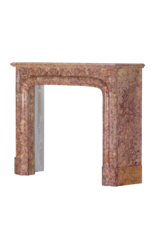 Chimenea Estilo Luis XIV En Mármol Brocatelle — Elegancia Del Siglo XIX Para Interiores Modernos-Clásicos