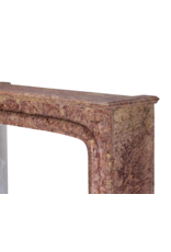 Chimenea Estilo Luis XIV En Mármol Brocatelle — Elegancia Del Siglo XIX Para Interiores Modernos-Clásicos
