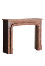 Chimenea Estilo Luis XIV En Mármol Brocatelle — Elegancia Del Siglo XIX Para Interiores Modernos-Clásicos