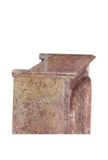Authentic 19th Century French Louis XIV Style Fireplace Mantel in Brocatelle Marble — Elegant Original Surround for Modern and Classic Interiors