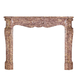 Chimenea Louis XV Pompadour En Mármol Brocatelle Violeta