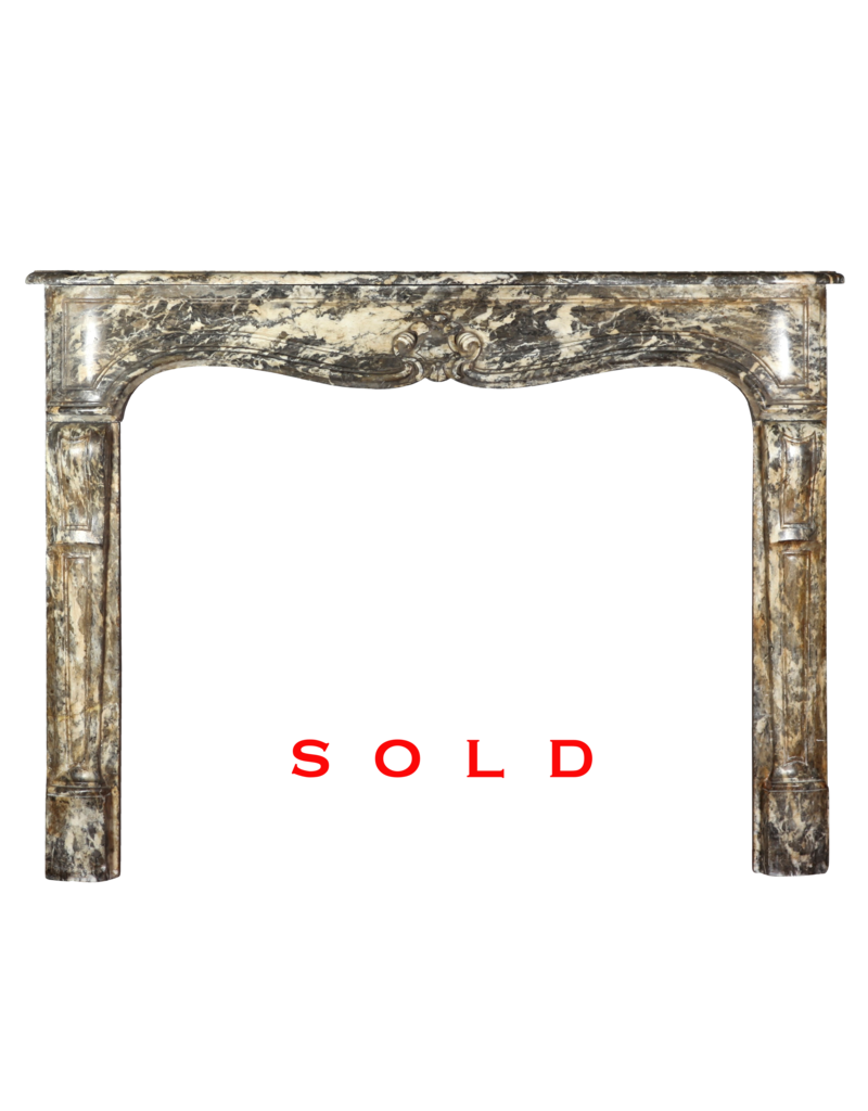 Small Belgian Antique Fireplace Surround