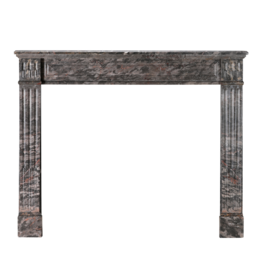 19th Century Marbre Bois Jourdan Marble Fireplace Mantel