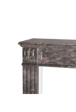 Maison Leon Van den Bogaert Antique French Bois Jourdan Marble Fireplace Mantel - Gare St. Lazare & NY Theatre Marble