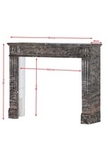 Maison Leon Van den Bogaert Antiker Bois Jourdan Marmorkamin - Original französische Stil