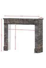 Maison Leon Van den Bogaert Antiker Bois Jourdan Marmorkamin - Original französische Stil