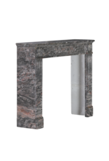 Maison Leon Van den Bogaert Antique French Bois Jourdan Marble Fireplace Mantel - Gare St. Lazare & NY Theatre Marble