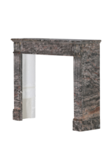 Maison Leon Van den Bogaert Antique French Bois Jourdan Marble Fireplace Mantel - Gare St. Lazare & NY Theatre Marble