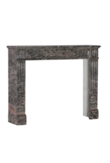 Maison Leon Van den Bogaert Antique French Bois Jourdan Marble Fireplace Mantel - Gare St. Lazare & NY Theatre Marble