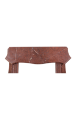 Maison Leon Van den Bogaert Cheminée En Marbre Griotte Rouge – Authentique Manteau de Lambris