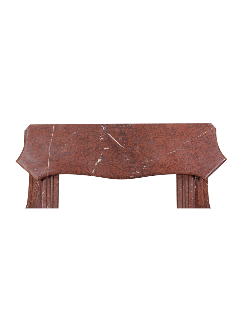 Maison Leon Van den Bogaert Rotem Griotte Marmorkamin – Kaminumrahmung Im Châteaustil