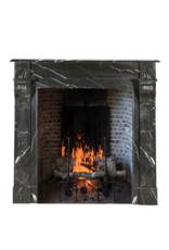 Maison Leon Van den Bogaert Chimenea Antigua Napoleón III En Mármol Negro Noir Cihigue - Siglo XIX