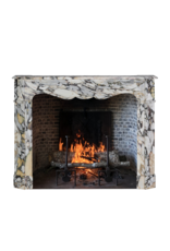 Chimenea Pompadour Mármol Breccia - Elegancia Parisina Atemporal