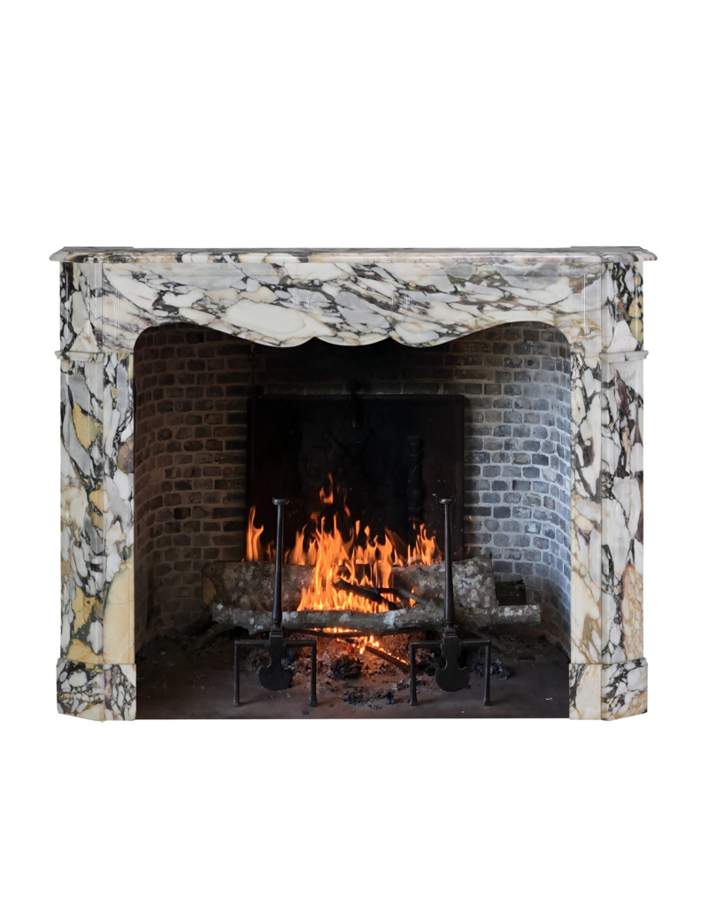 Maison Leon Van den Bogaert Chimenea Pompadour Mármol Breccia - Elegancia Parisina Atemporal