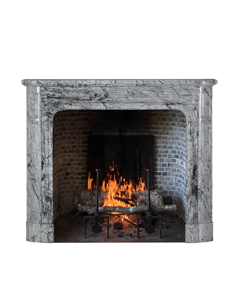 Maison Leon Van den Bogaert Auténtica Chimenea Parisina del Siglo XIX en Mármol Histórica para Interiores Modernos o Clásicos
